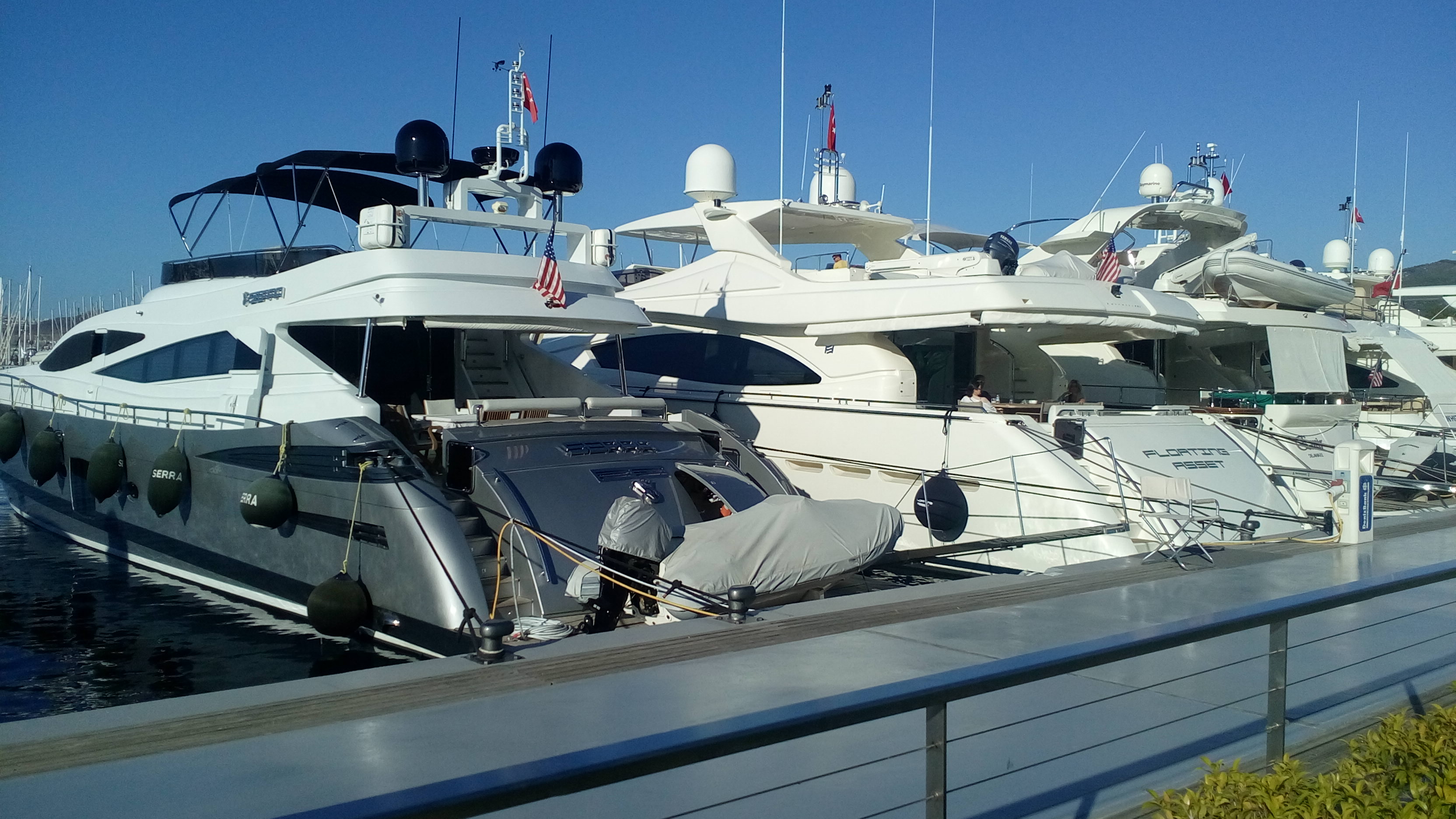 Marine vessel at sea